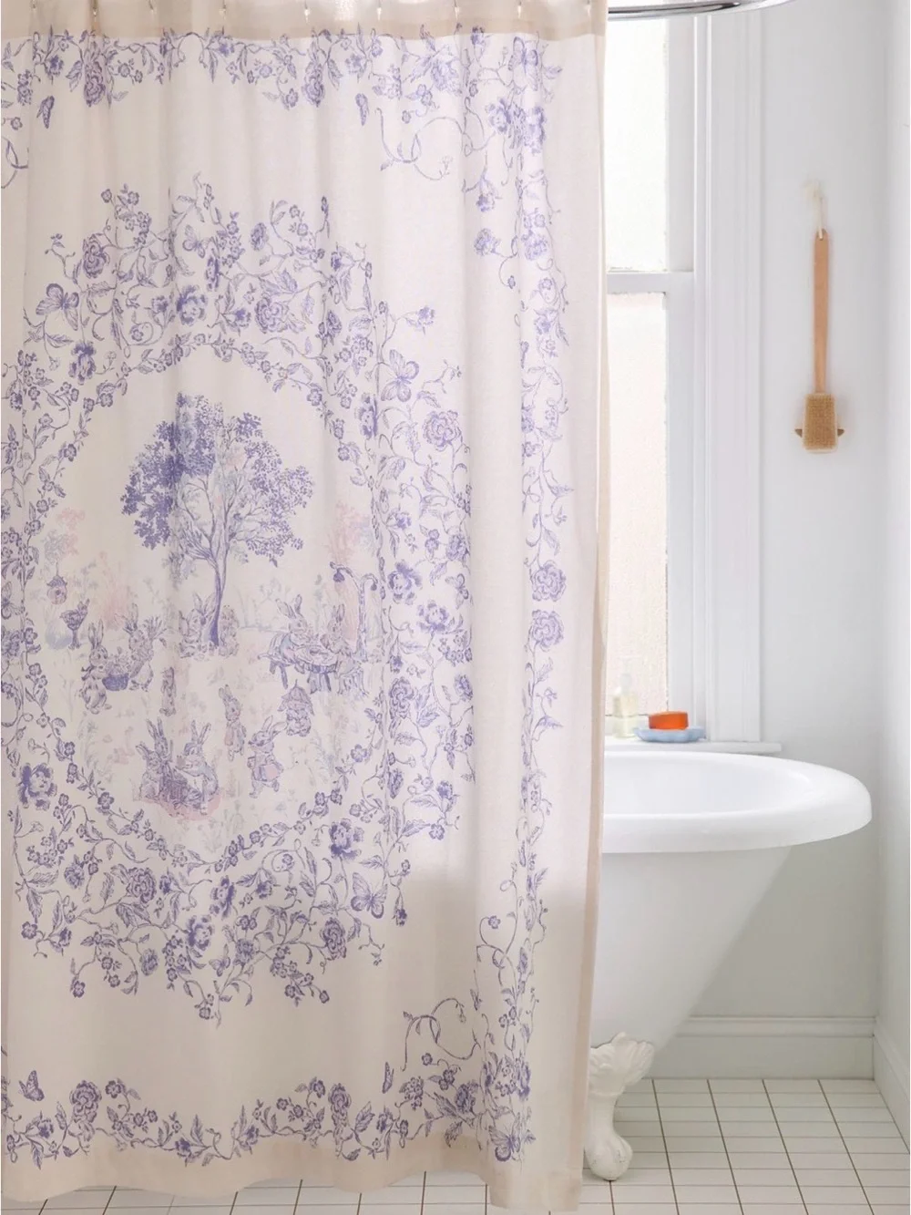 ISO Urban Outfitters Bunny Toile Patterned Shower Curtain! 🐰🌷